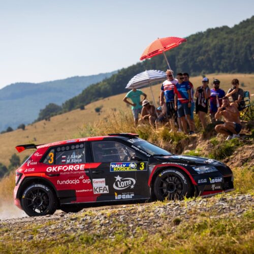 Szejowie na podium Rajdu Koszyc po pierwszym dniu